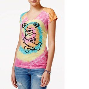 Grateful Dead Dancing Bear Tie Dye jam rock Official T-Shirt L NWT